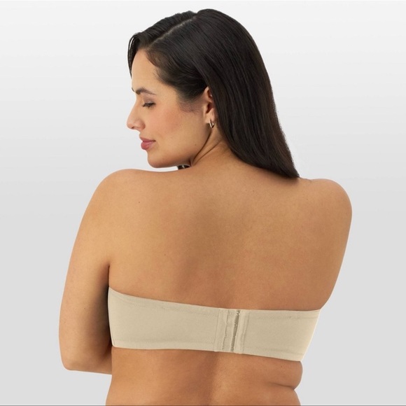 NWT Bali Full Coverage Strapless Multiway Bra 36DD Taupe - Picture 3 of 5